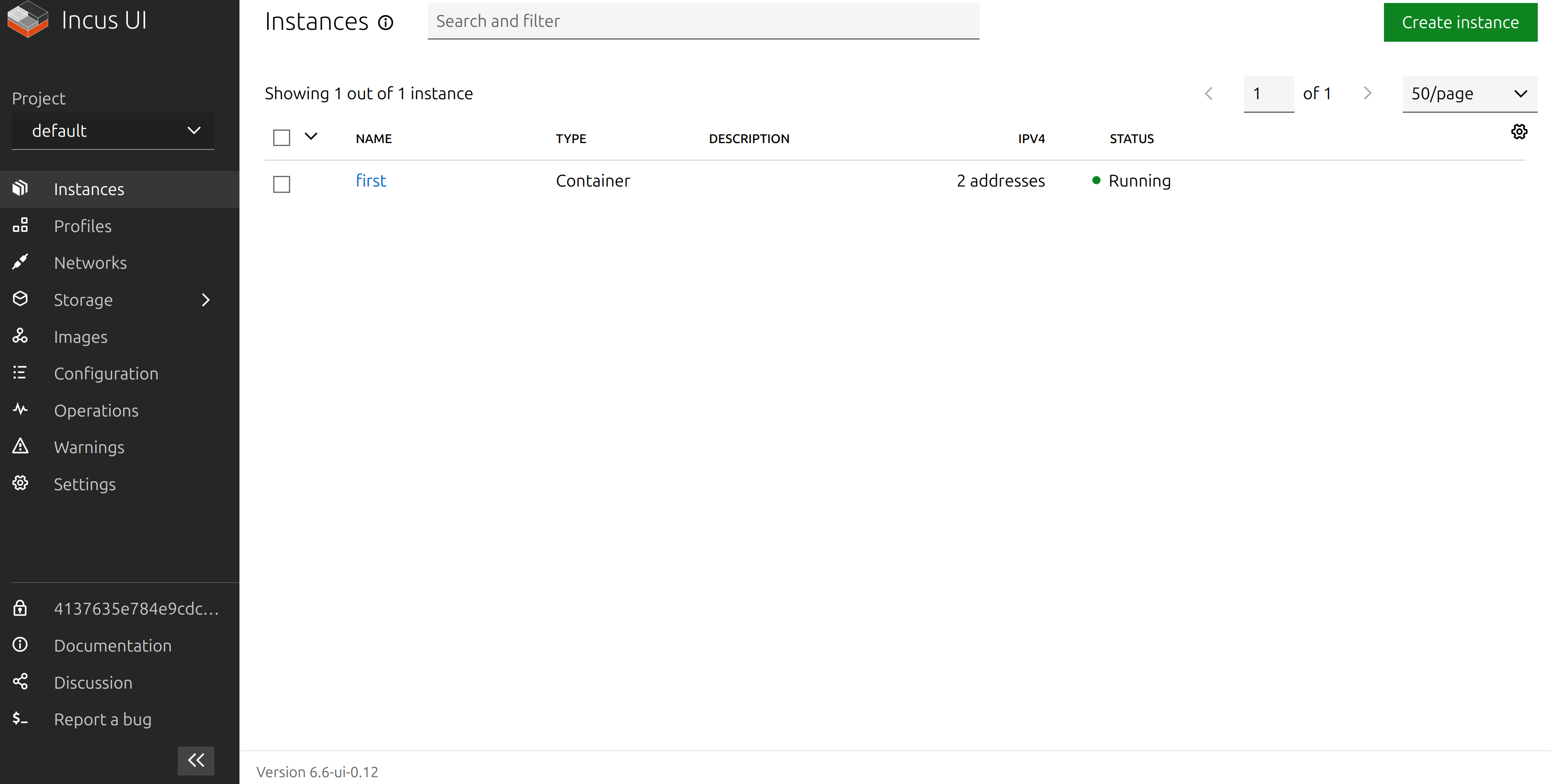 Incus UI